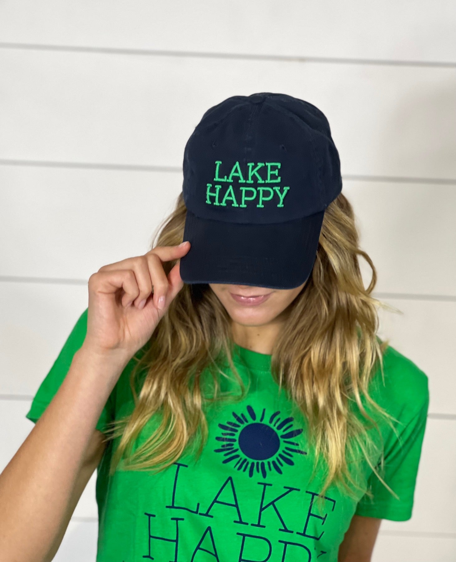 Lake Hat What Happens at The Lake Stay at The Lake Hat for Women Baseball  Cap Adjustable Hats Navy