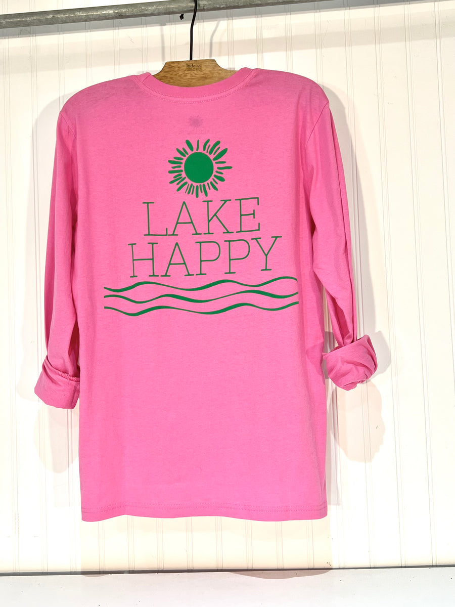 Lake Happy Long Sleeve T-shirt FUCHSIA