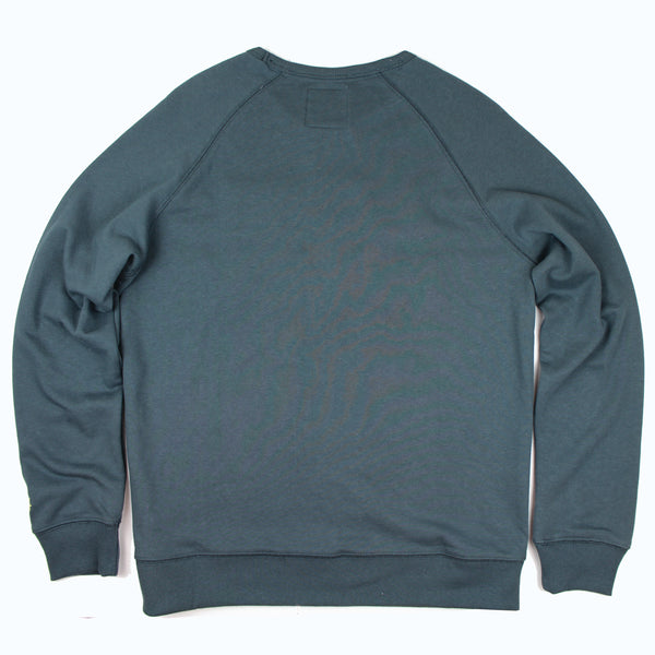 Lake Happy Crew Neck Sweatshirt Chenille Dark Slate